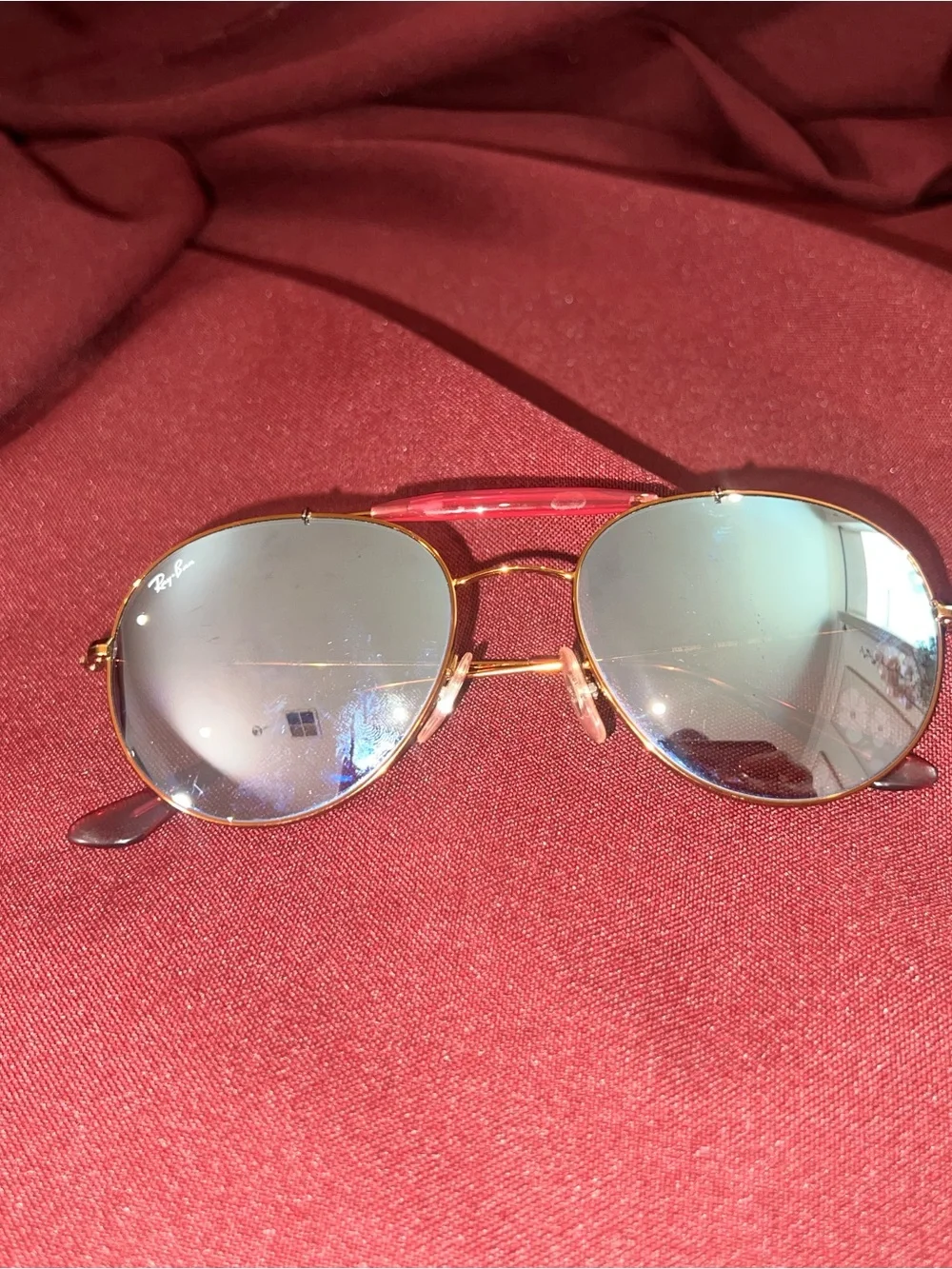 Ray ban for kids Gold Frame Sunglasses with Pink
